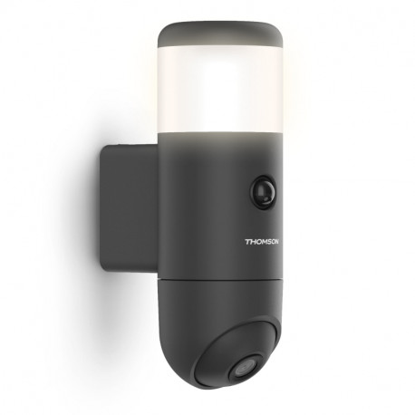 Caméra extérieure motorisée Rheita 100 Thomson - Lampe et détecteur intégré