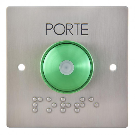 Bouton poussoir de sortie NO/NF avec LED Aiphone - Buzzer et bouton de contact en saillie