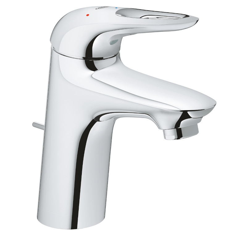 Mélangeur lavabo Joy chromé 3 trous avec tirette et vidage bonde métal BC783AA Ideal Standard