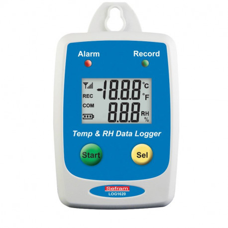 Datalogger température interne et humidité Sefram - Affichage LCD