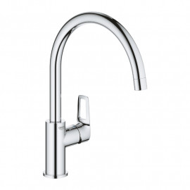 Mitigeur évier BauLoop Grohe - Bec haut - Chrome - Gamme Professionnelle