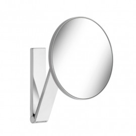 Miroir grossissant rond ILook_Move Keuco - Grossissement x5 - Sans éclairage - Sur bras pivotant - Laiton chromé