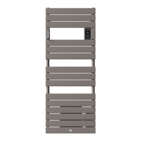 Radiateur sèche-serviettes électrique Riviera 2 - Sans soufflerie - 500W - Gris roche