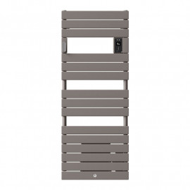 Radiateur sèche-serviettes électrique Riviera 2 - Sans soufflerie - 750W - Gris roche