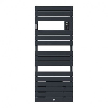 Radiateur sèche-serviettes électrique Riviera 2 - Sans soufflerie - 750W - Gris ardoise