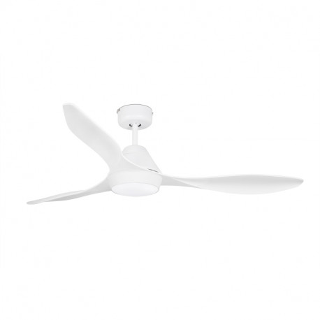 Ventilateur de plafond avec lumière Polaris Faro - 28m² - 5 vitesses - Blanc - Moteur DC