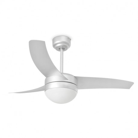Ventilateur à pales avec lumière Easy Faro - 13m² - 3 vitesses - Gris