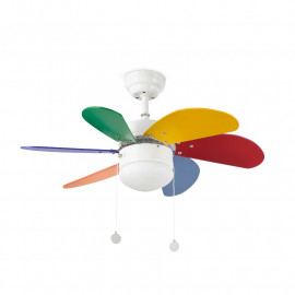 Ventilateur de plafond Palao S Faro - 13m² - 3 vitesses - Multicolore