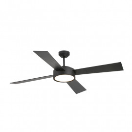 Ventilateur de plafond Hydra LED Faro - 28m² - Noir/Noyer foncé - Moteur DC