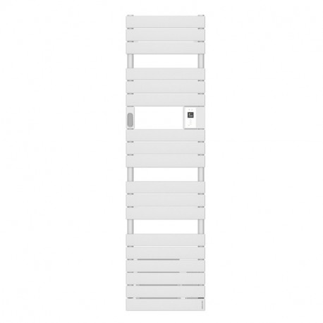 Sèche-serviettes connecté Adélis Étroit Atlantic - 500W - Blanc carat