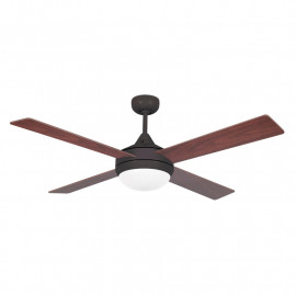 Ventilateur de plafond avec lumière Icaria Faro - 28m² - 3 vitesses - Marron