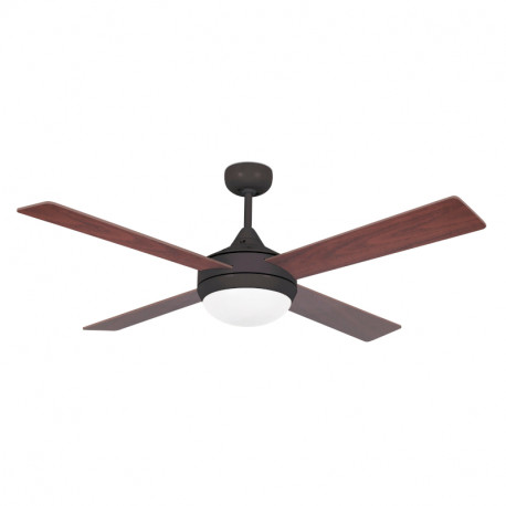 Ventilateur de plafond avec lumière Icaria Faro - 28m² - 3 vitesses - Marron