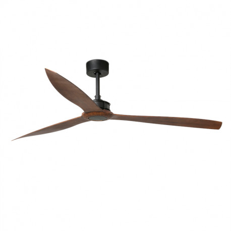 Ventilateur de plafond Just Fan Faro - Moteur DC - 28m² - 6 vitesses - Noir mat/bois