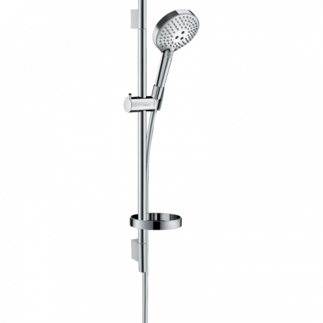 Ensemble de douche Raindance Select S Hansgrohe - 3 jets - Avec barre Unica'S puro 65 cm et porte-savon