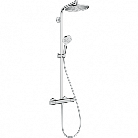 Colonne de douche Crometta S 240 Hansgrohe - 1+2 jets - Avec mitigeur thermostatique - Pour douche