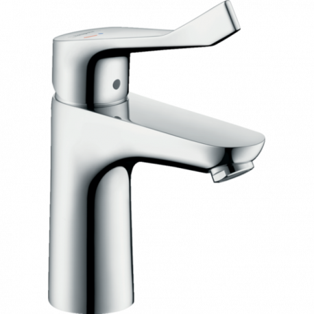 Mitigeur lavabo Focus Care 100 CH3 Hansgrohe - 1 jet - Poignée extra longue - Chromé