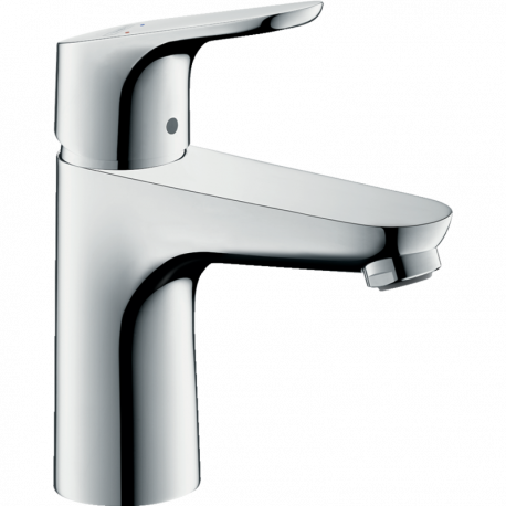 Mitigeur lavabo Focus 100 Hansgrohe - 1 jet - Sans tirette ni vidage - Chromé