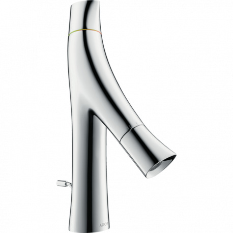 Mitigeur lavabo Axor Starck Organic 80 Hansgrohe - avec tirette et vidage - Chromé