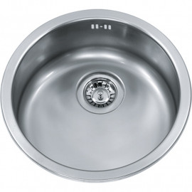 Évier Rotondo RAX 610-38 Inox Franke - A encastrer - 1 cuve - Ino lisse