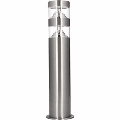 Borne LED 40cm Arlux - Série Castellane - 9W - 3000K - IP44 - Inox