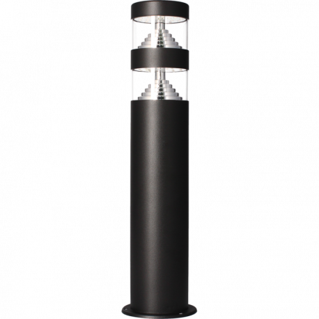 Borne LED 40cm Arlux - Série Castellane - 9W - 3000K - IP44 - Noir