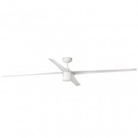 Ventilateur de plafond lumineux connecté ATTOS LED Faro - 6 vitesses - 3000K - 28m² - Blanc