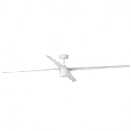 Ventilateur de plafond lumineux connecté ATTOS LED Faro - 6 vitesses - 3000K - 28m² - Blanc