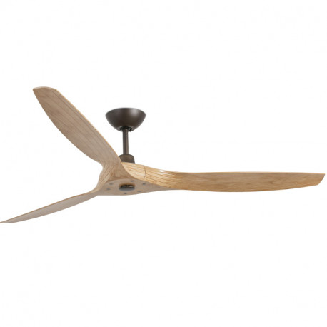 Ventilateur de plafond intelligent MOREA Faro - 5 vitesses - 17m² - Marron clair