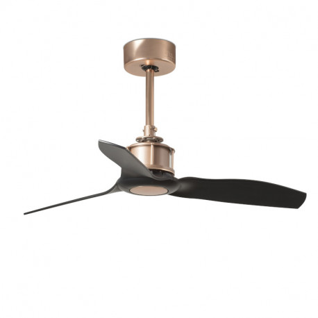 Ventilateur de plafond intelligent Just Fan Faro - Pièce 13m2 - 6 vitesses - Cuivre/noir