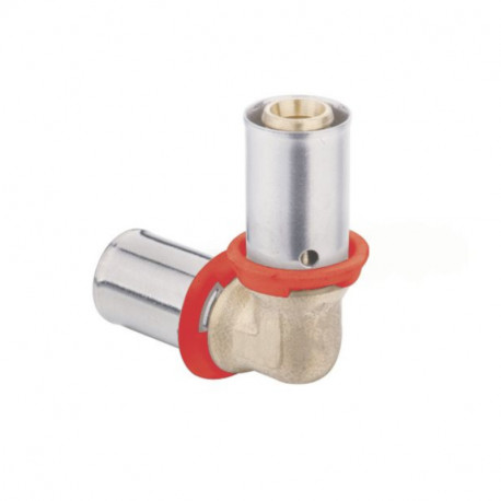 Raccord PER à sertir - coudé - 12mm