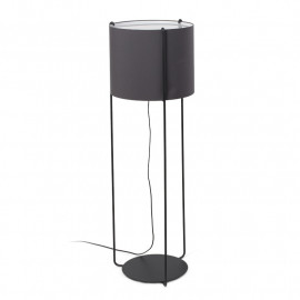 Lampadaire Drum Faro - Noir/gris - Sans ampoule - E27