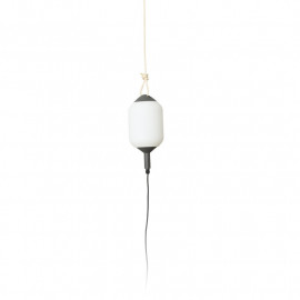 Lampe suspension Saigon R17 Faro - Gris/blanc mat - Sans ampoule - E27