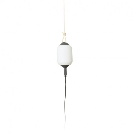 Lampe suspension Saigon R17 Faro - Gris/blanc mat - Sans ampoule - E27