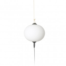 Lampe suspension Saigon R45 Faro - Gris/blanc mat - Sans ampoule - E27