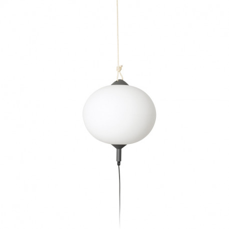 Lampe suspension Saigon R45 Faro - Gris/blanc mat - Sans ampoule - E27