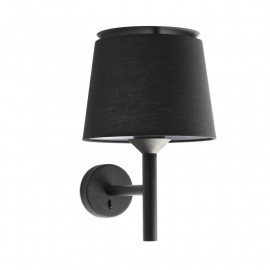 Lampe applique Savoy par Faro - Noir/noir - Sans ampoule - E27