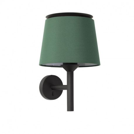 Lampe applique Savoy par Faro - Noir/vert - Sans ampoule - E27