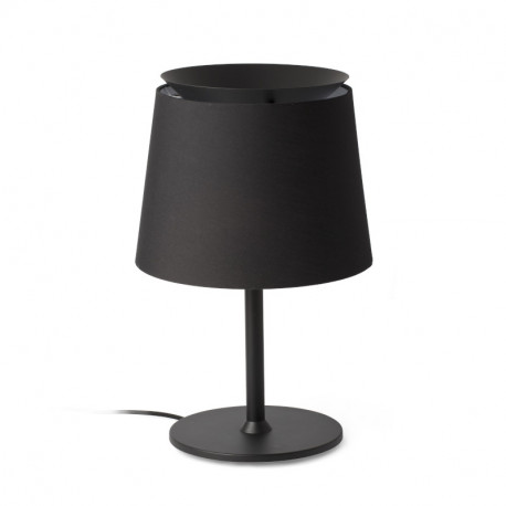 Lampe de table Savoy Faro - Noire/noir - Sans ampoule