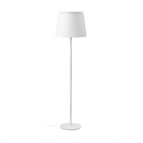 Lampadaire Savoy Faro - Blanc/blanc - Sans ampoule - E27