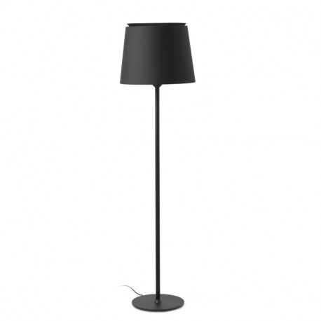 Lampadaire Savoy Faro - Noir/noir - Sans ampoule - E27