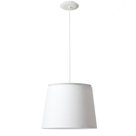Lampe suspension Savoy Faro - Blanc/blanc - Sans ampoule - E27