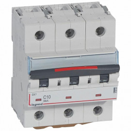 Disjoncteur DX³ - tétrapolaire - courbe C -36 kA - courbe C - 16A - 4,5 modules