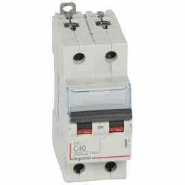 Disjoncteur DX³6000 - 40A - 2P - Courbe C - Vis/Vis