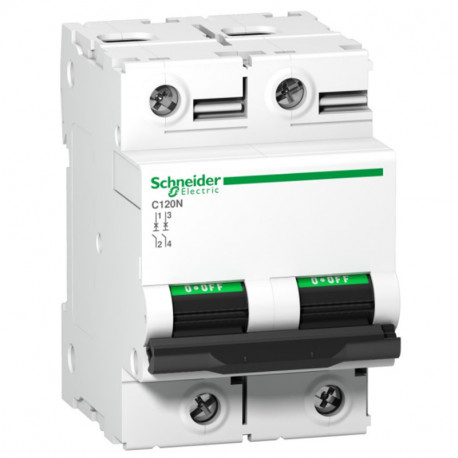 Disjoncteur 125A - C120N - 2P - Courbe C - 10 kA