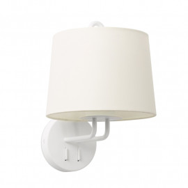 Lampe applique Montreal par Faro - Blanc/blanc - Sans ampoule - E27