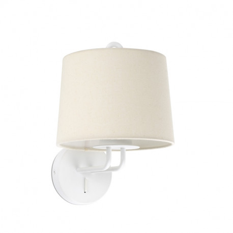 Lampe applique Montreal par Faro - Blanc/beige - Sans ampoule - E27