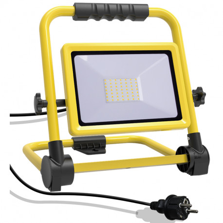 Projecteur pliable à poser Série T Arlux - 50W - IP65 - Jaune
