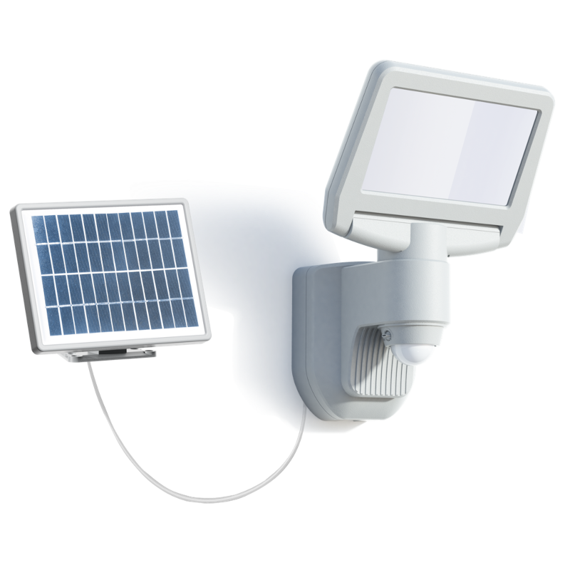 Spot LED solaire orientable rechargeable avec détecteur infra-rouge 800  LUMENS