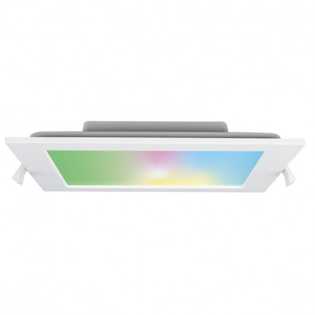 Spot carré connecté LED Smart Onyx Arlux - 18W - RGB/Blanc - IP20 - 1400lm - Blanc