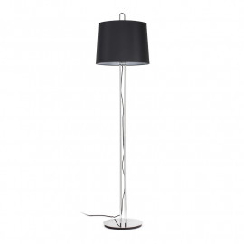 Lampadaire Montreal Faro - Chrome/noir - Sans ampoule - E27
